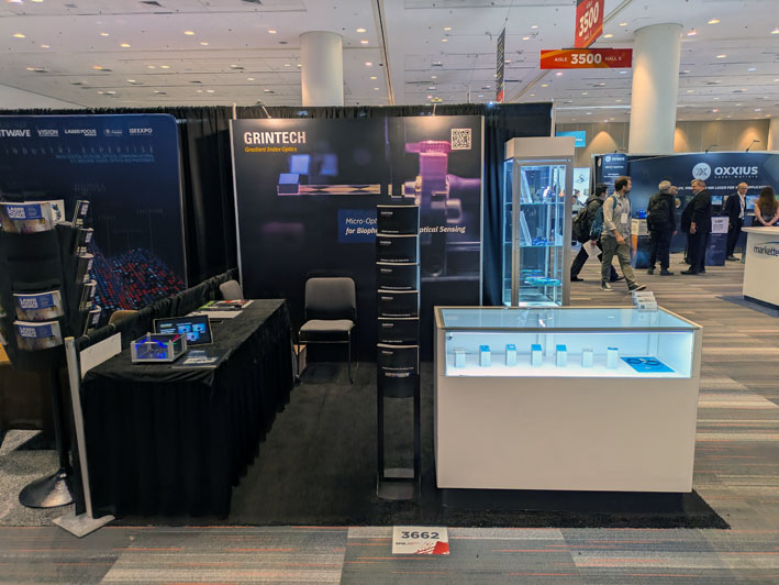 Messestand der Firma GRINTECH auf der Photonics West 2026